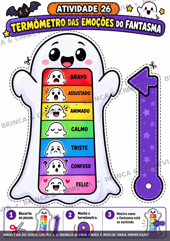 Amostra real do material de emoções